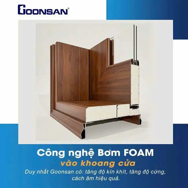 Xu hướng cửa nhôm sử dụng công nghệ bơm Foam vào khoang cửa

